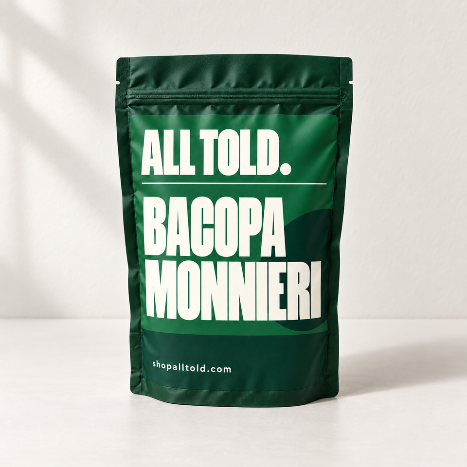 Bacopa Monnieri in ALL TOLD packaging