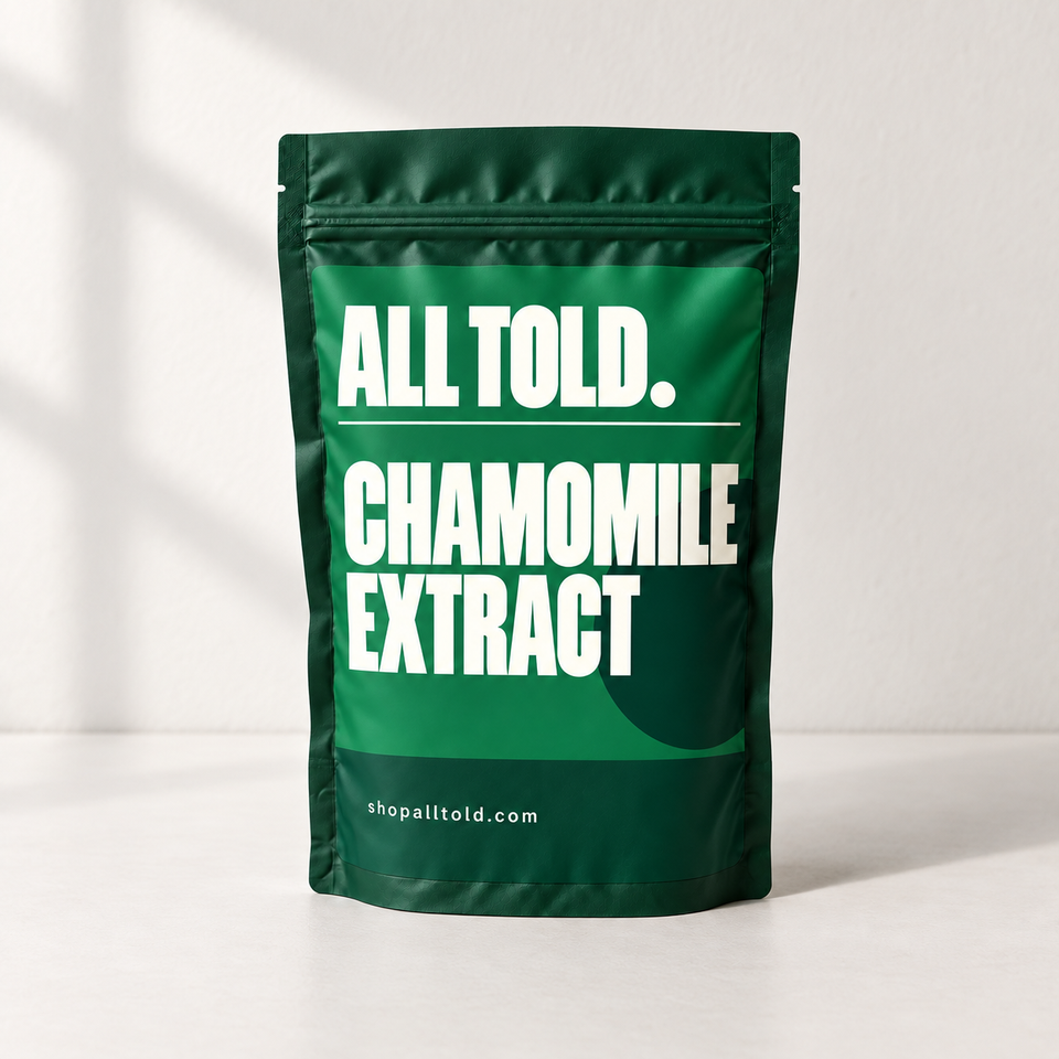Chamomile Extract in ALL TOLD packaging