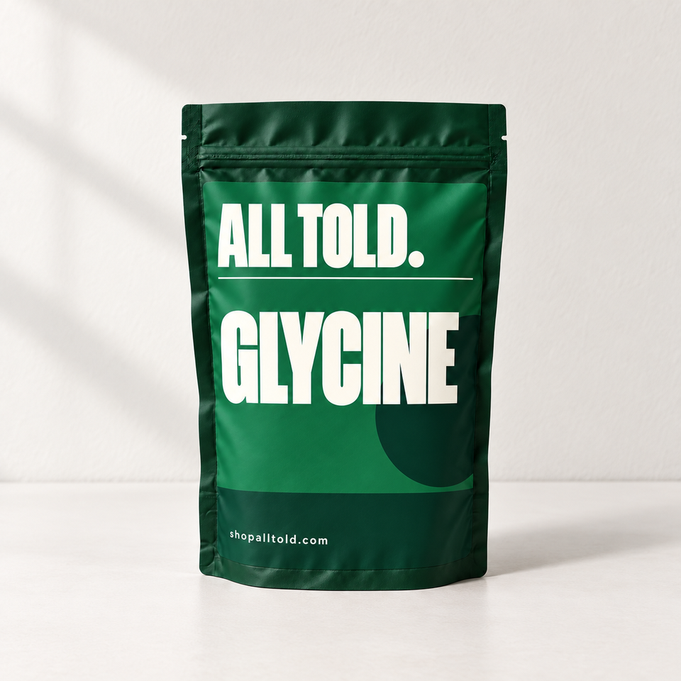 Glycine in ALL TOLD packaging