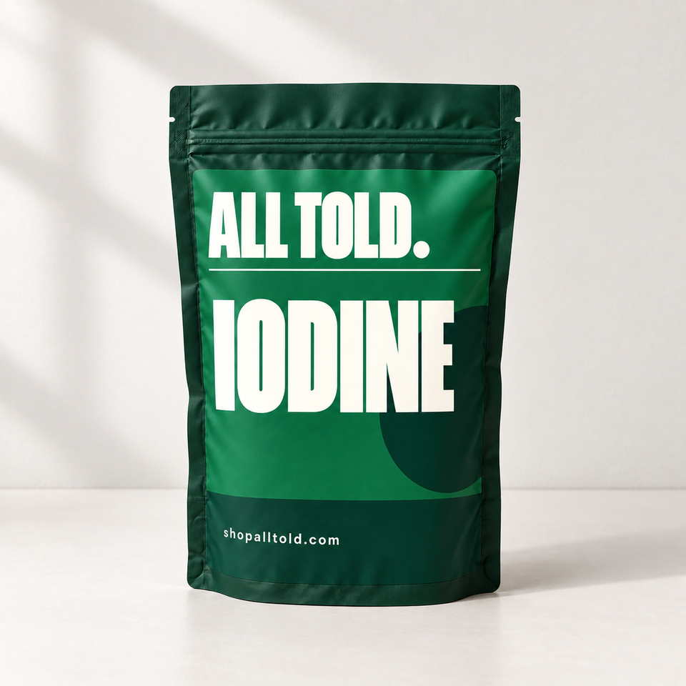 Iodine in ALL TOLD packaging