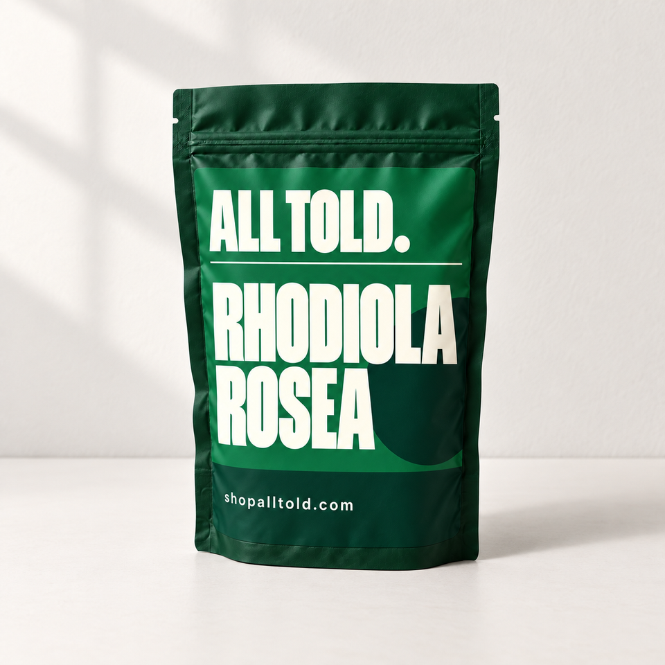 Rhodiola Rosea in ALL TOLD packaging