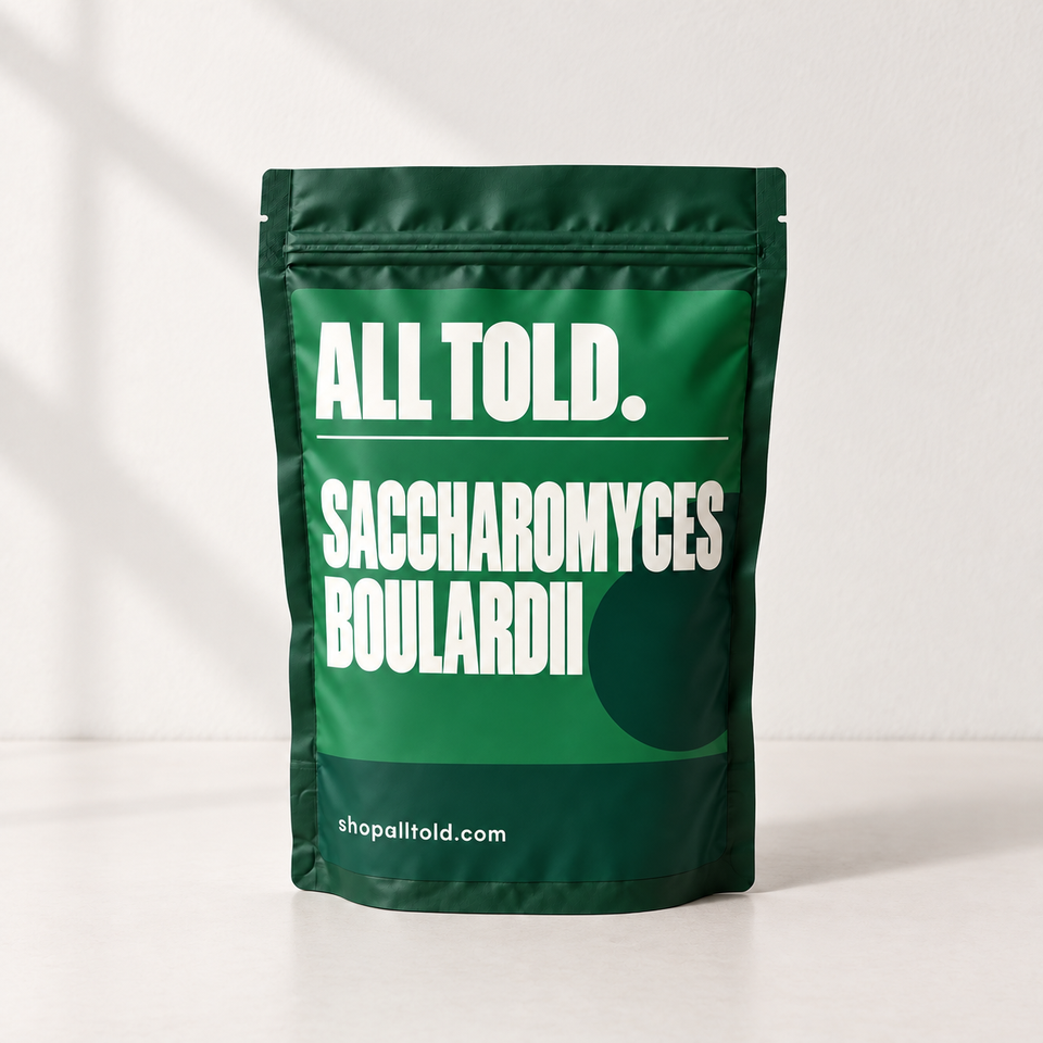 Saccharomyces Boulardii in ALL TOLD packaging