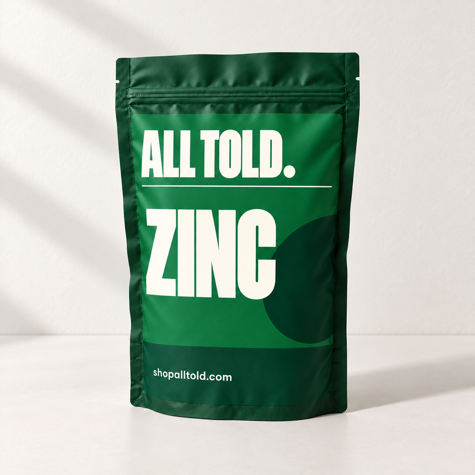 Zinc in ALL TOLD packaging