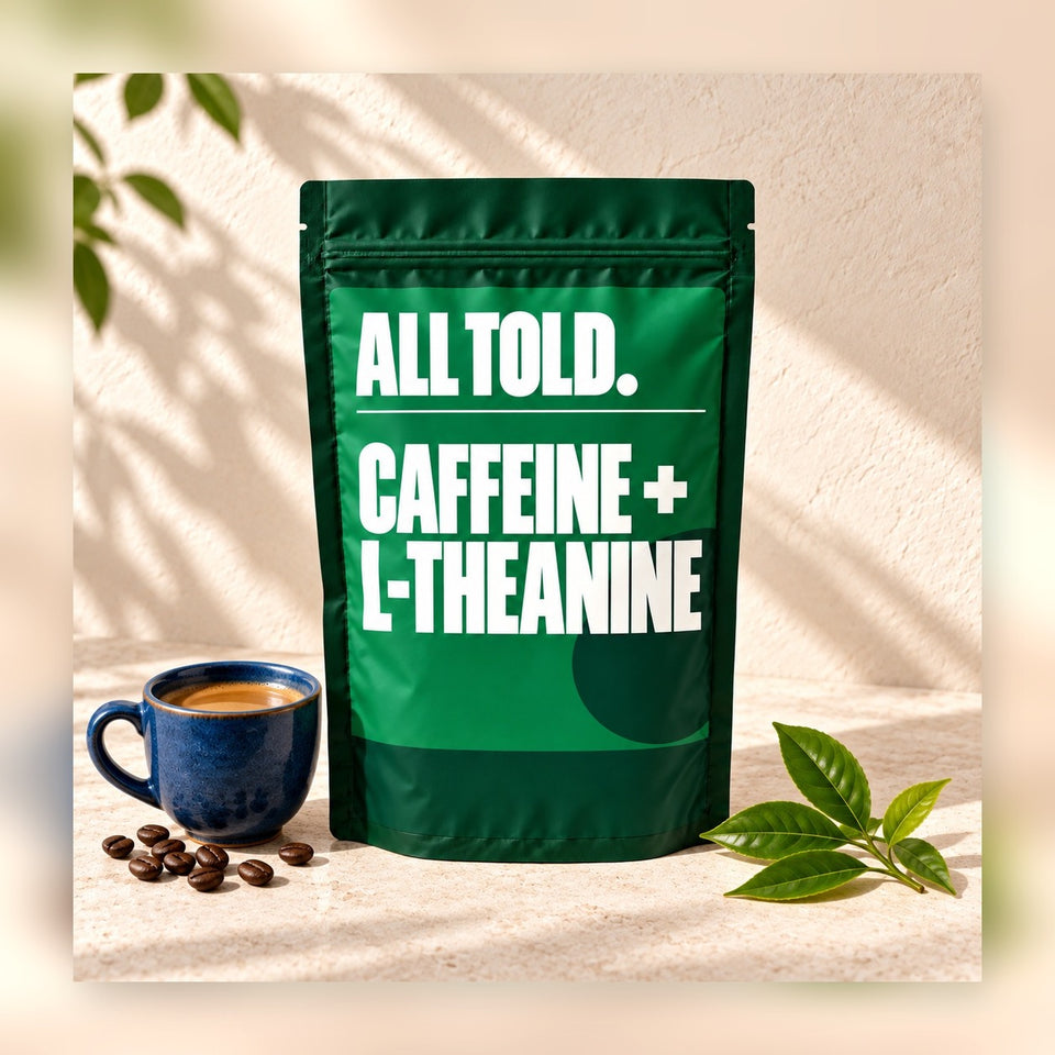 Caffeine + L-Theanine lifestyle photograph