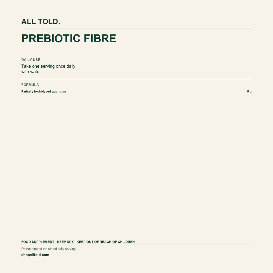 Formula card for Prebiotic Fibre