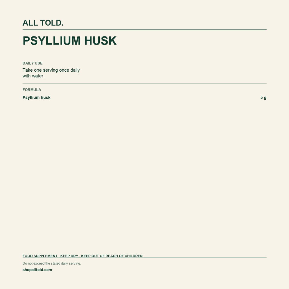 Formula card for Psyllium Husk