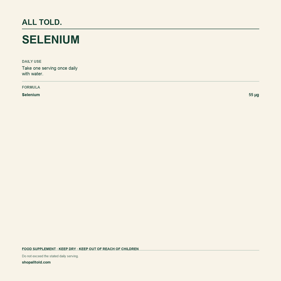 Formula card for Selenium