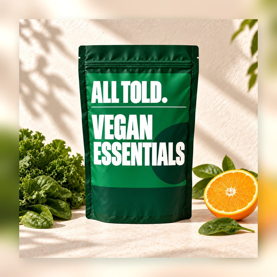 Vegan Essentials lifestyle photograph