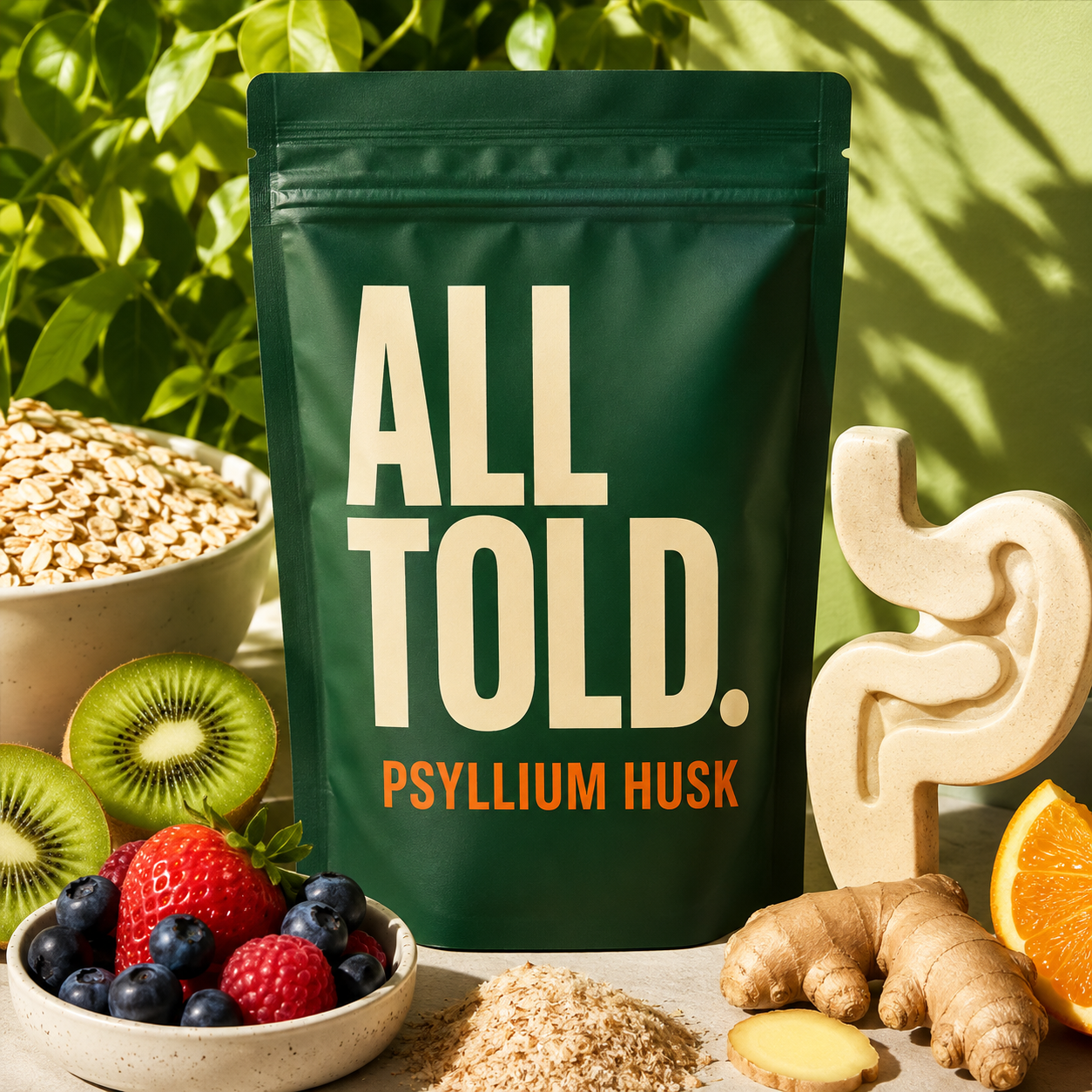 Psyllium Husk with oats, fruit and a digestive shape for fibre and regularity