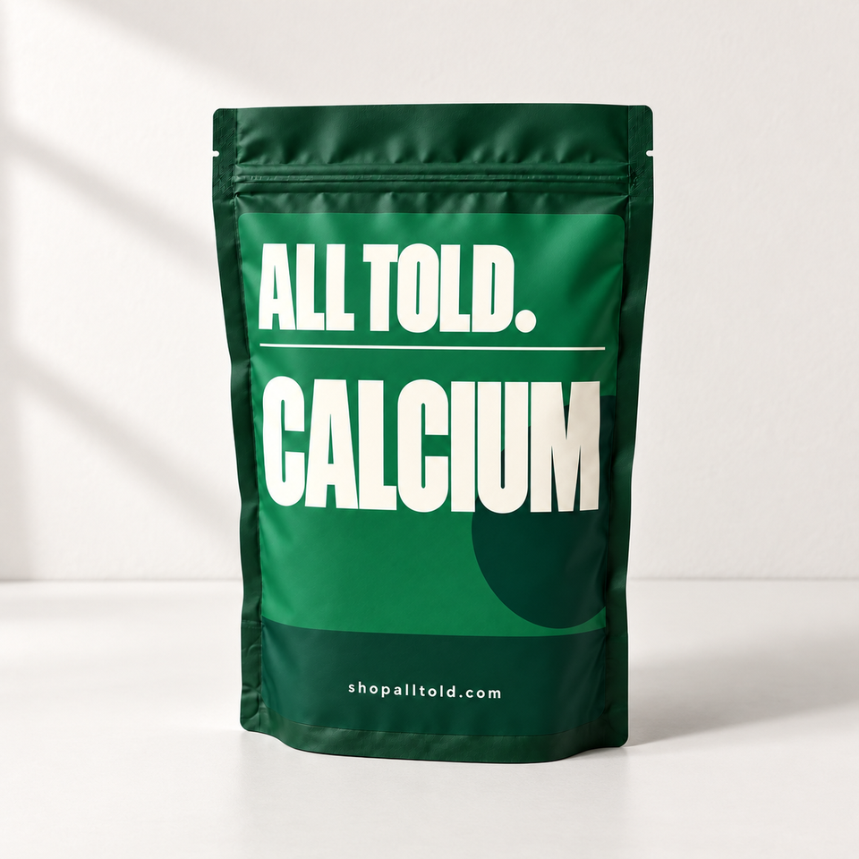 Calcium in ALL TOLD packaging