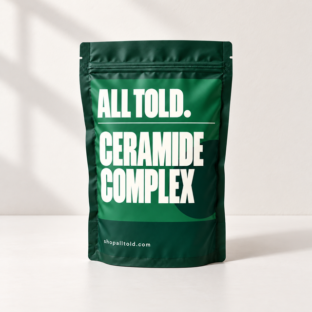 Ceramide Complex editorial packaging concept