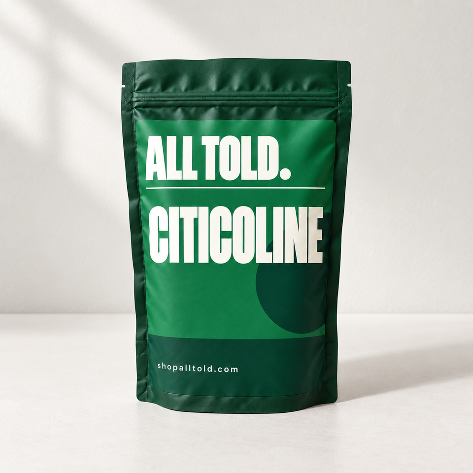 Citicoline in ALL TOLD packaging