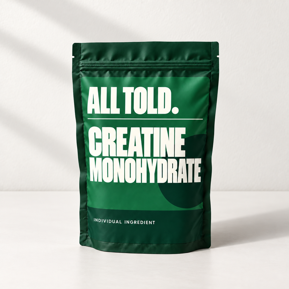 Creatine Monohydrate in ALL TOLD packaging