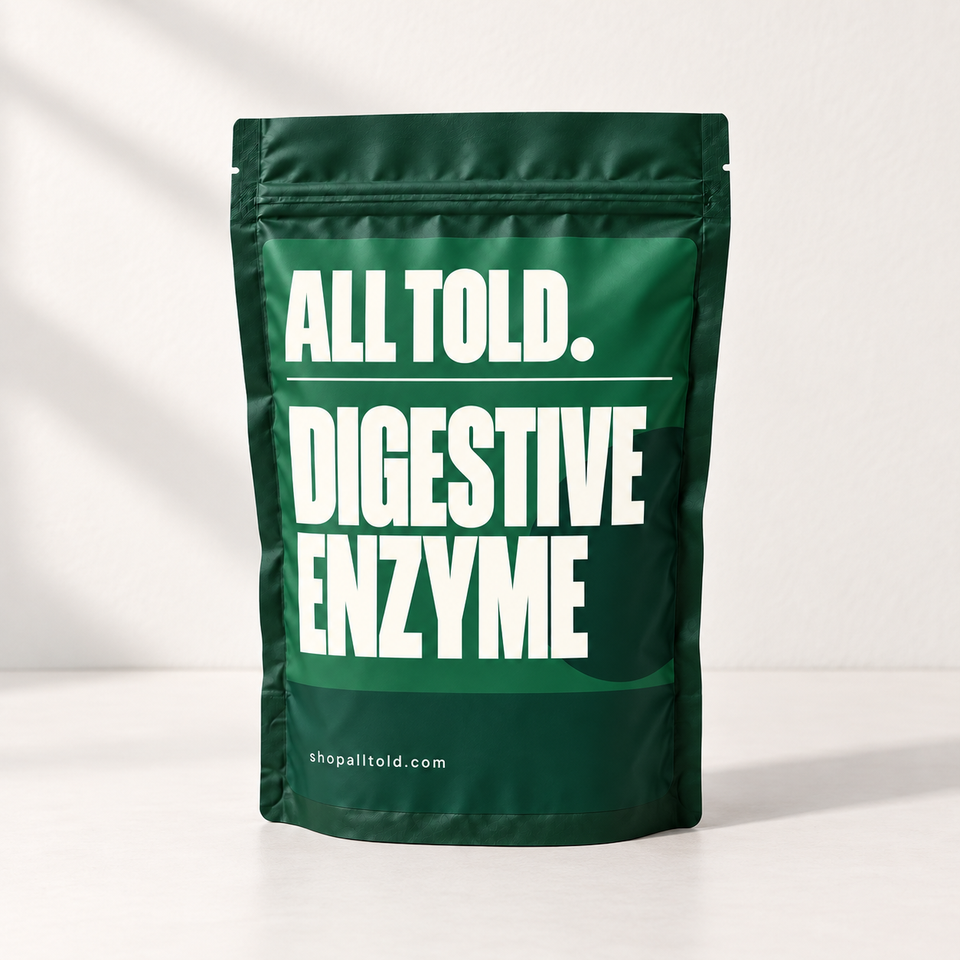 Digestive Enzyme in ALL TOLD packaging