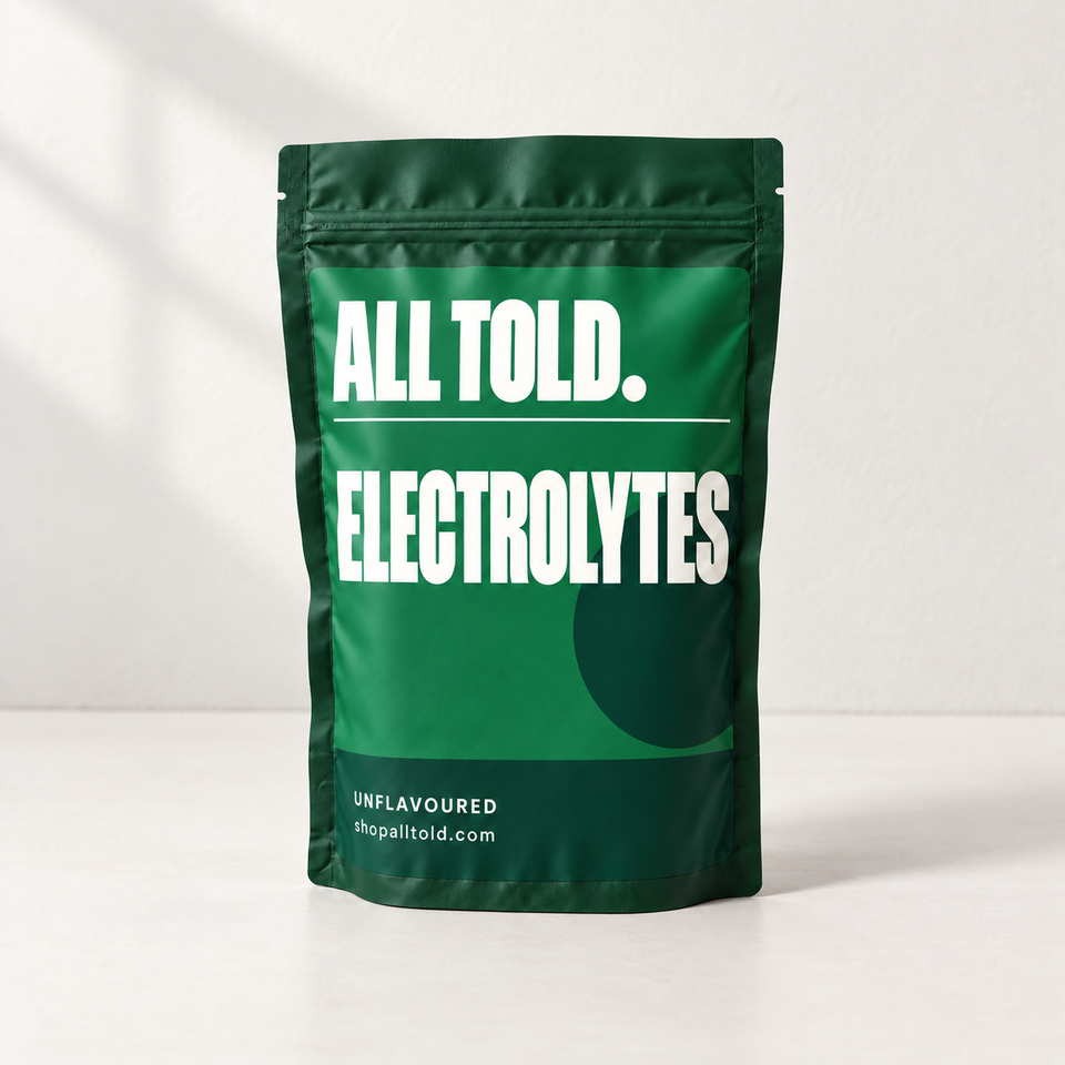 Electrolytes in ALL TOLD packaging
