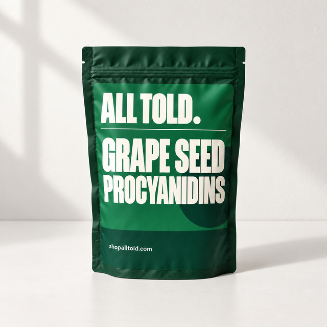 Grape Seed Procyanidins editorial packaging concept