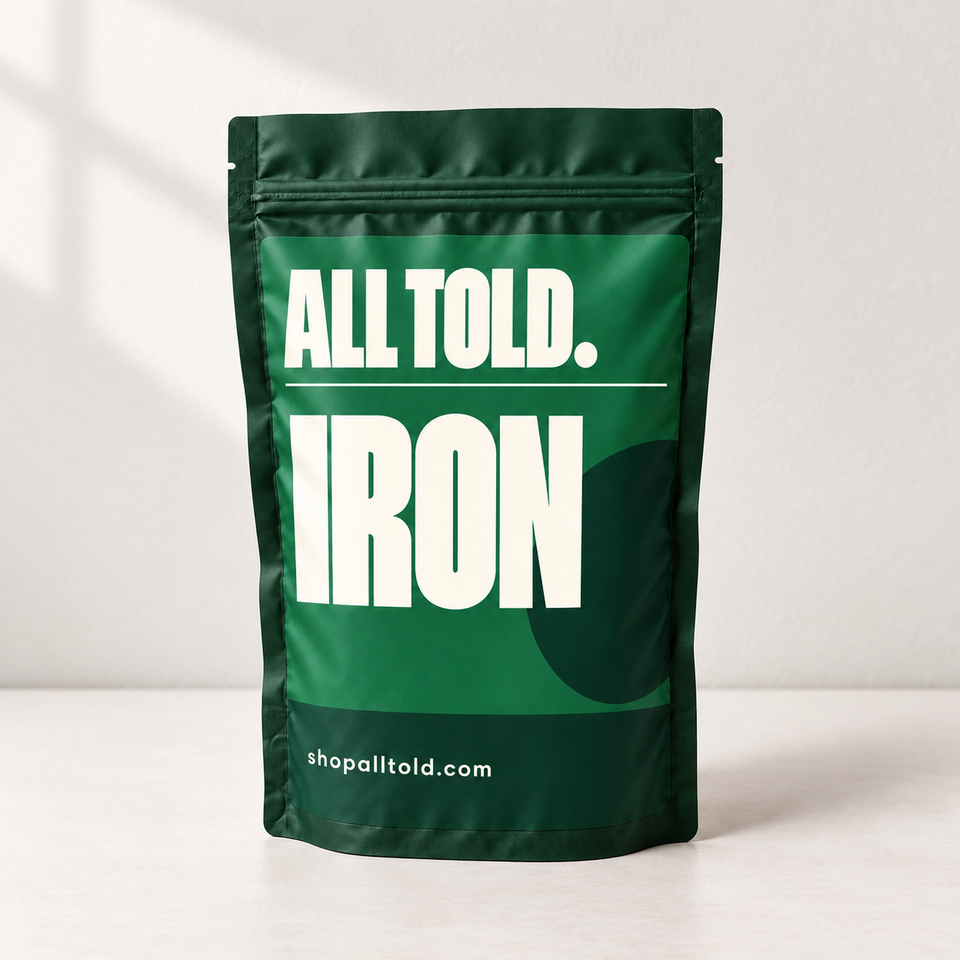 Iron in ALL TOLD packaging
