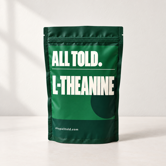 L-Theanine editorial packaging concept