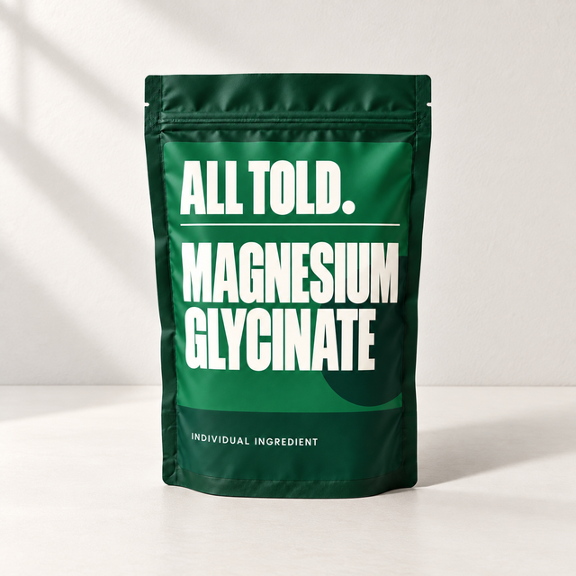 Magnesium Glycinate editorial packaging concept