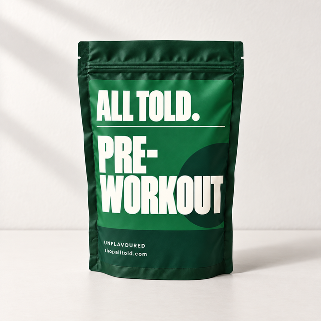 Pre-Workout editorial packaging concept