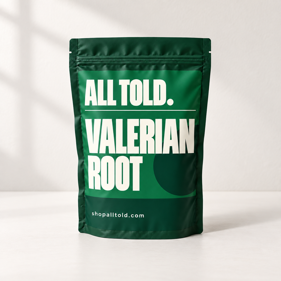 Valerian Root in ALL TOLD packaging