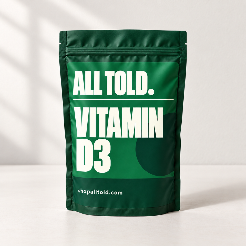 Vitamin D3 in ALL TOLD packaging