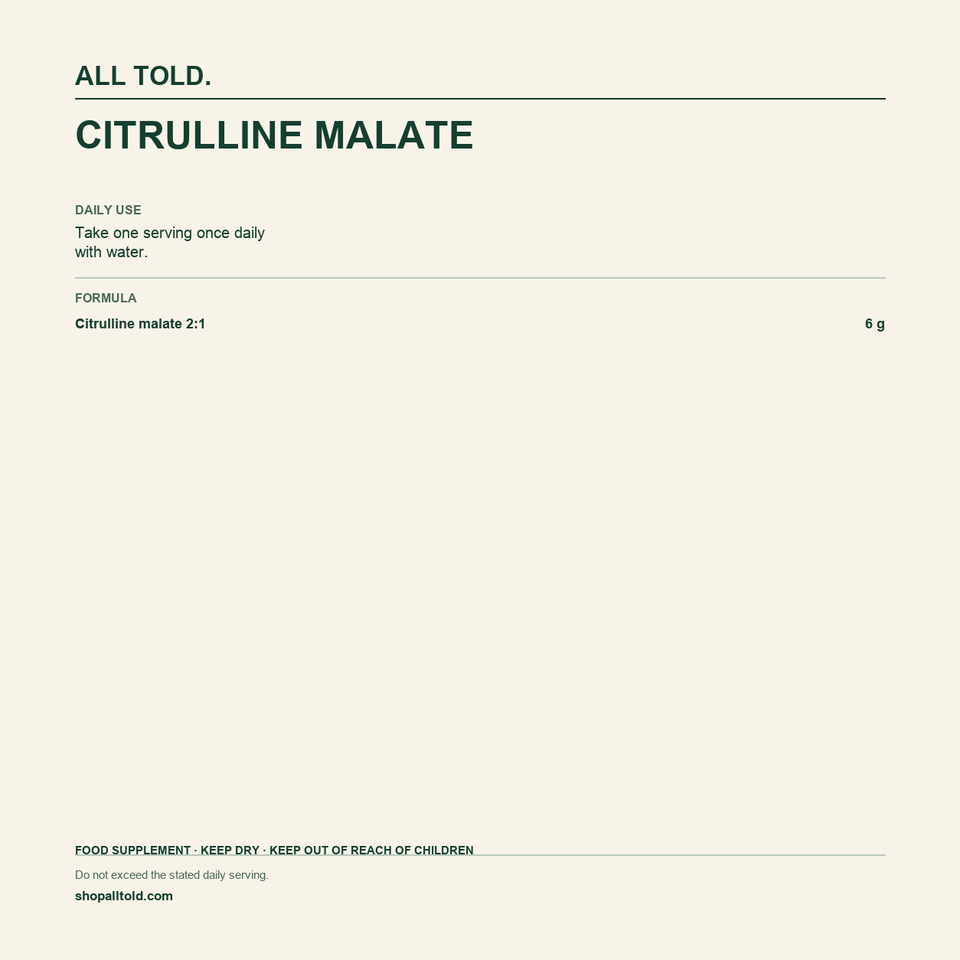Formula card for Citrulline Malate