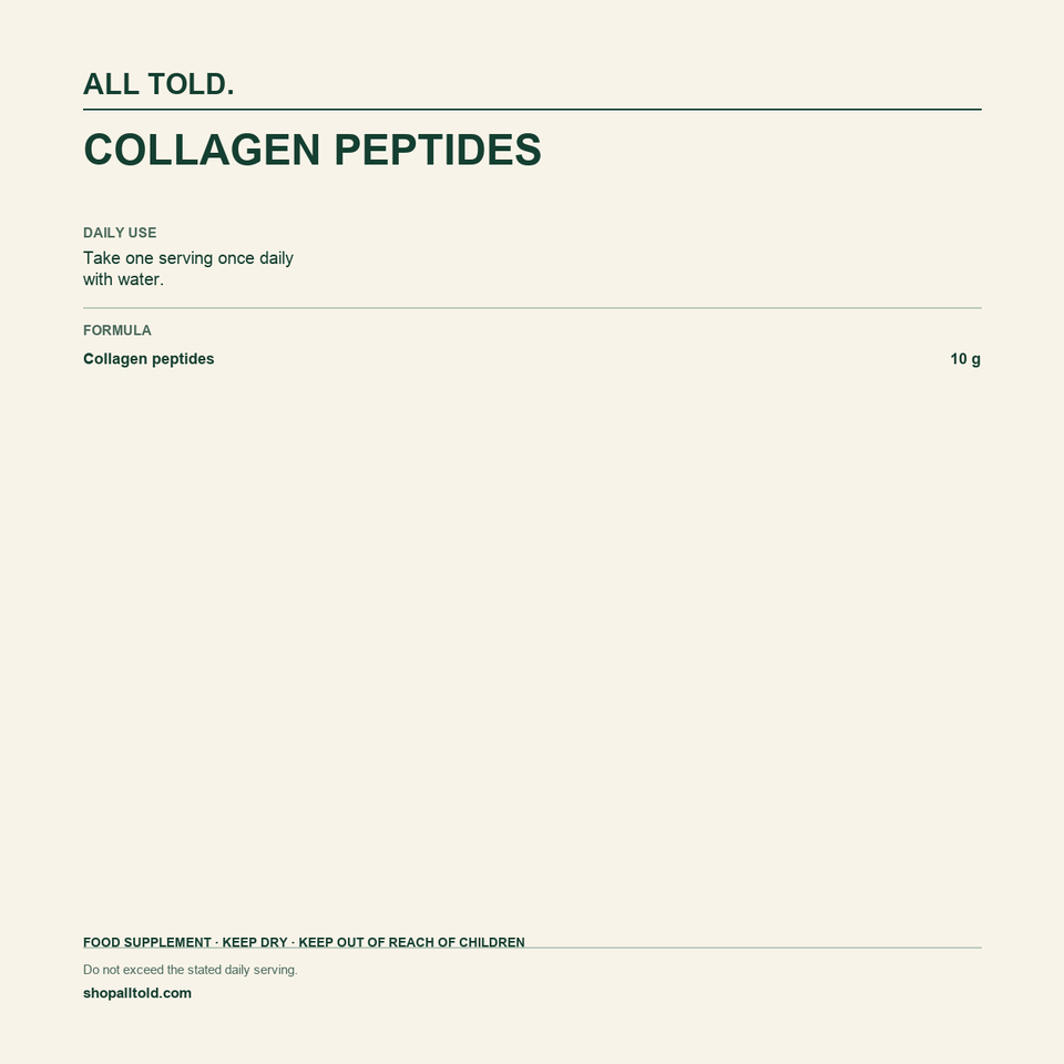 Formula card for Collagen Peptides