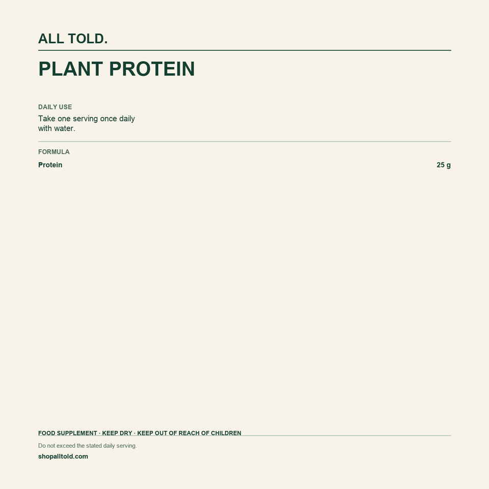 Formula card for Plant Protein