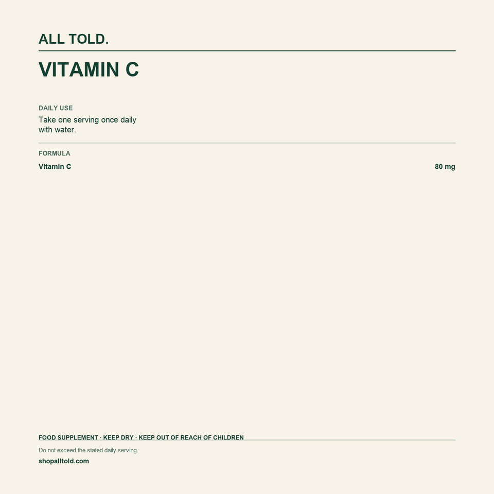 Formula card for Vitamin C
